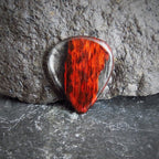 Handgefertigtes Plektrum aus Holz und Epoxidharz - Custom Guitar Pick