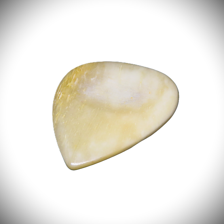 Gitarren Plektrum aus Knochen - Handgeschnitzt - Bone Guitar Pick