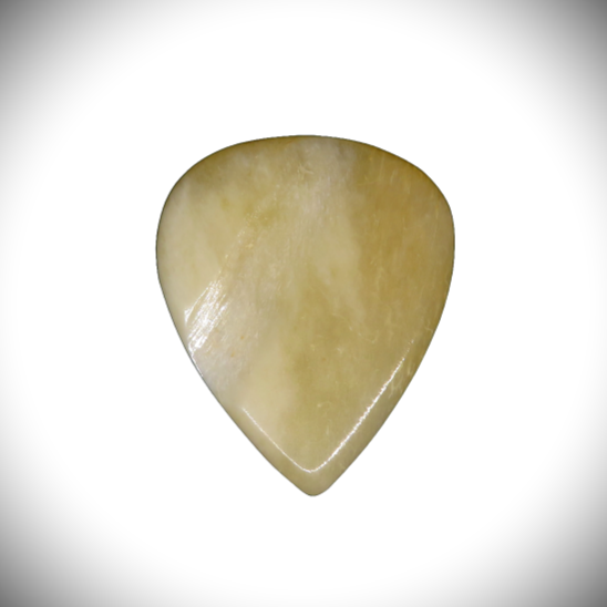 Gitarren Plektrum aus Knochen - Handgeschnitzt - Bone Guitar Pick