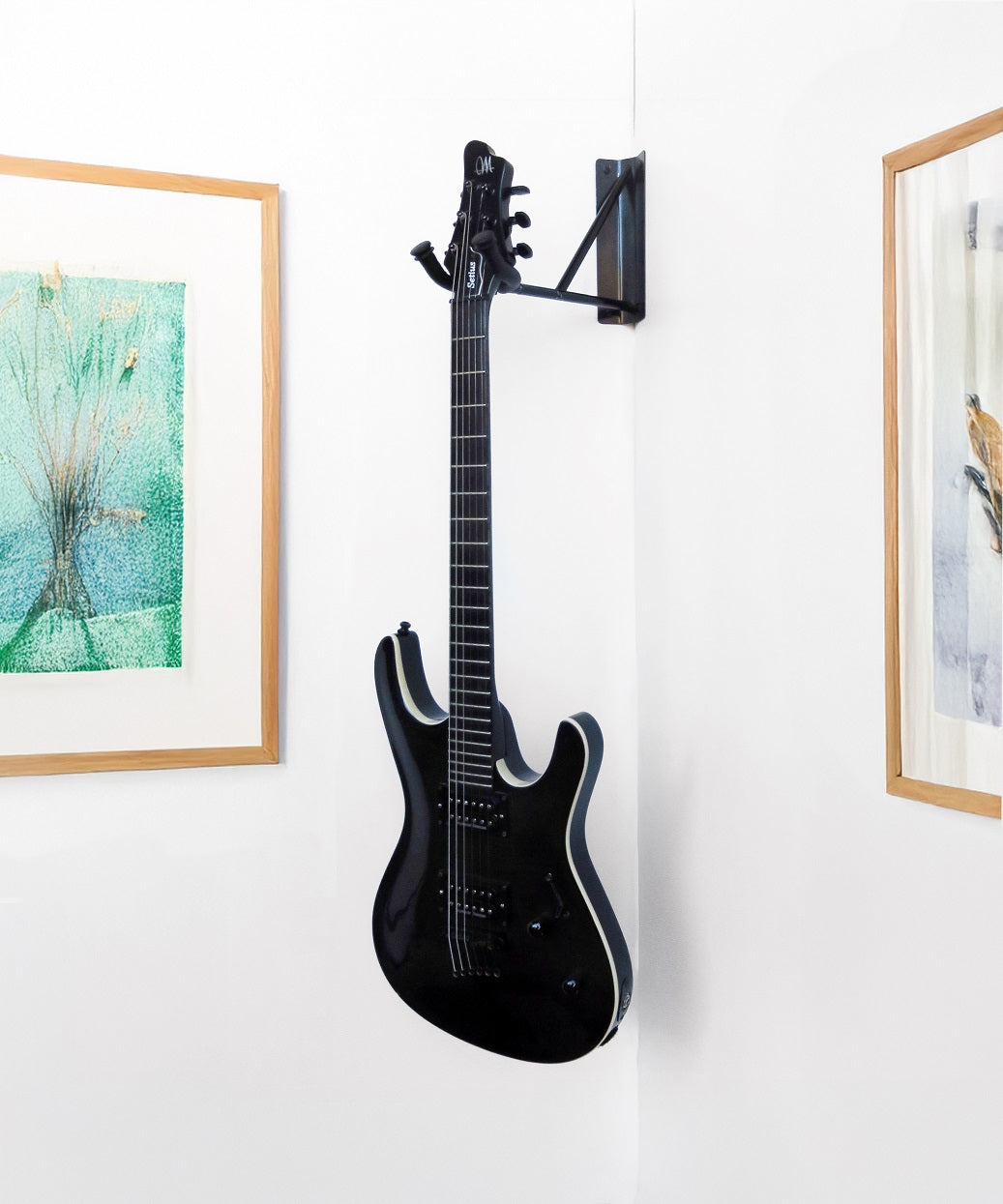 Eck-Wandhalter für Ukulele und Gitarre - Alternative Ansicht