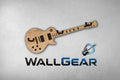 3fach Gitarrenwandhalter Les Paul Style - Edle Holz Optiken (Eiche, Zebrano & mehr) - Handgefertigt - Geschenk für Musiker