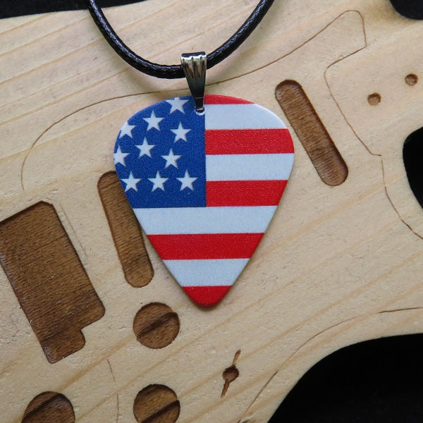 Plektrum Anhänger - USA Fahne - Stars & Stripes