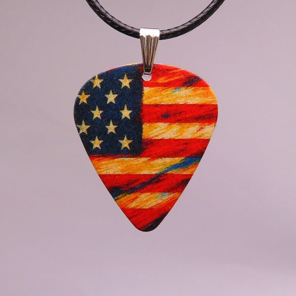 Plektrum Anhänger - USA Fahne - Stars & Stripes