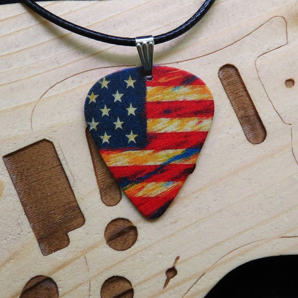 Plektrum Anhänger - USA Fahne - Stars & Stripes