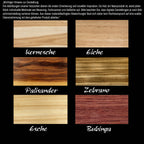3fach Gitarrenwandhalter Les Paul Style - Edle Holz Optiken (Eiche, Zebrano & mehr) - Handgefertigt - Geschenk für Musiker